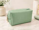 GREEN - Large Lip Bag/Makeup Bag